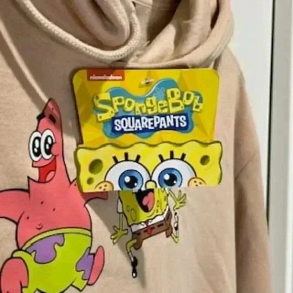 NEW Nickelodeon Sponge Bob Square Pants Hoodie Adult Size Medium NWT - Picture 4 of 9